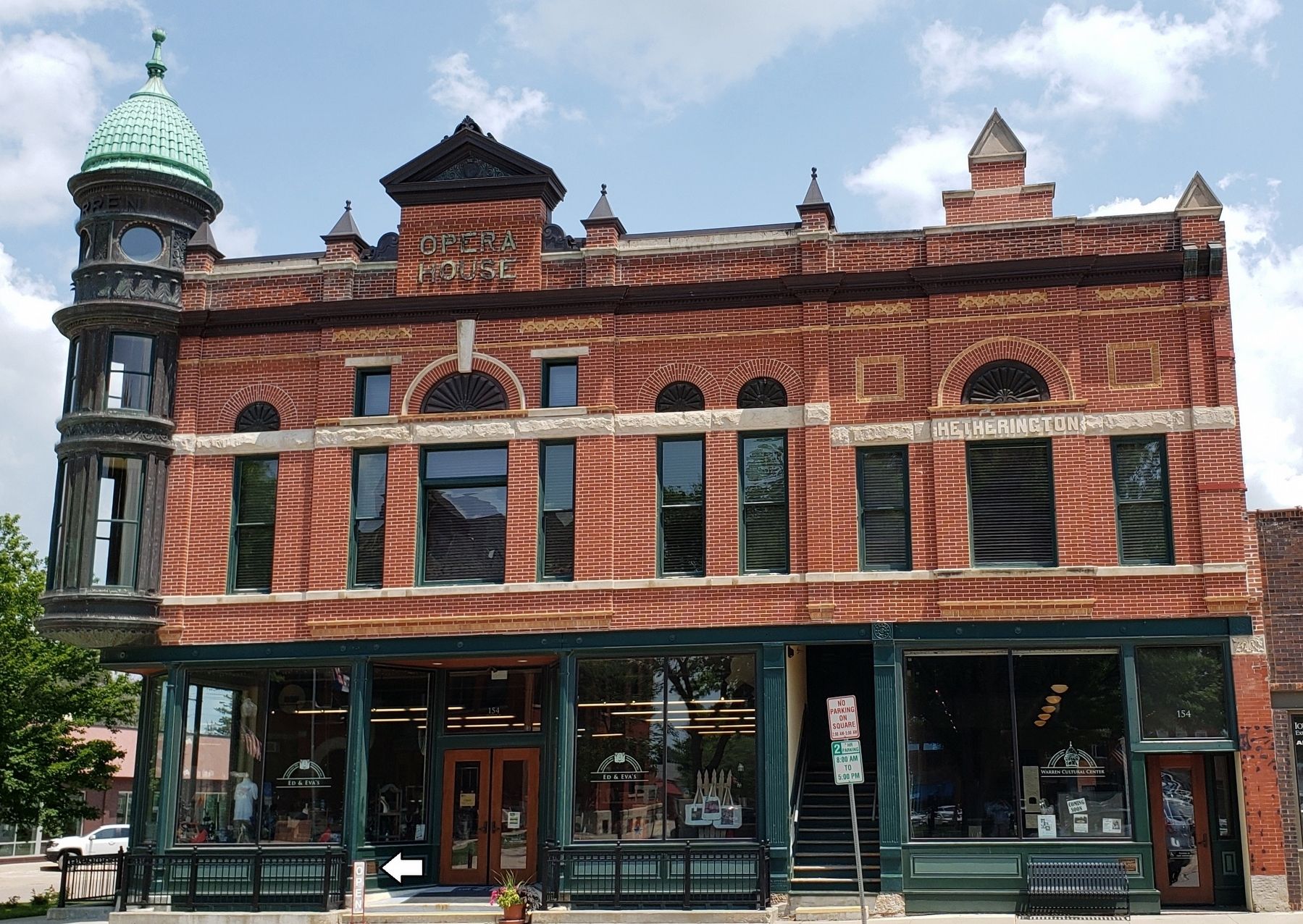 Warren Opera House Block and Hetherington Block image. Click for full size.