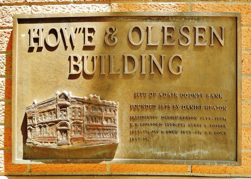 Howe & Olesen Building Marker image. Click for full size.