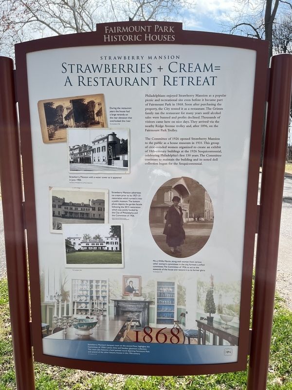 Strawberries + Cream = A Restaurant Retreat side of the marker image. Click for full size.