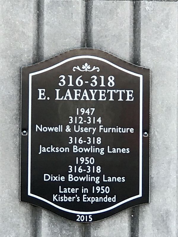 316-318 E. Lafayette Marker image. Click for full size.