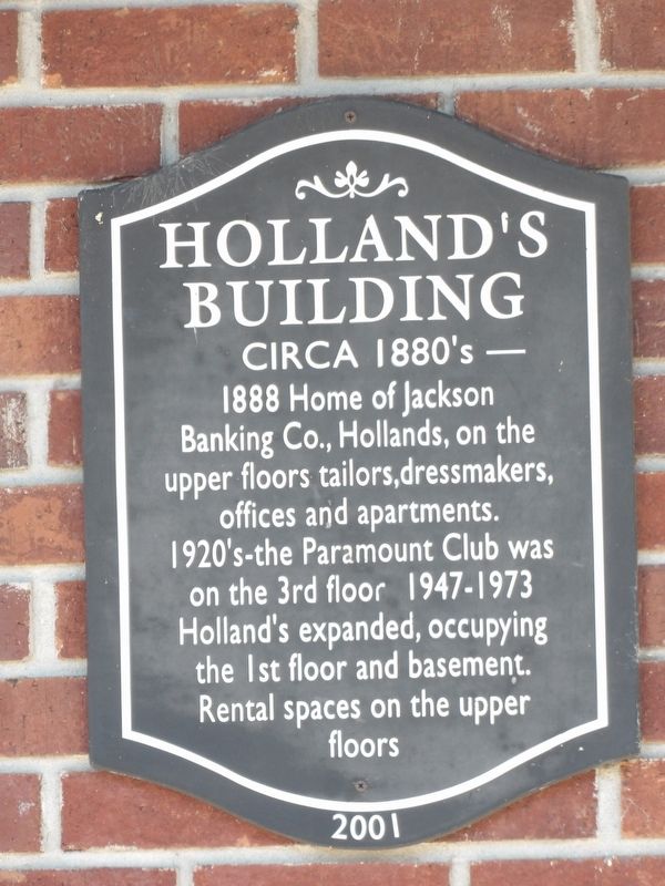 Holland's Building Marker image. Click for full size.