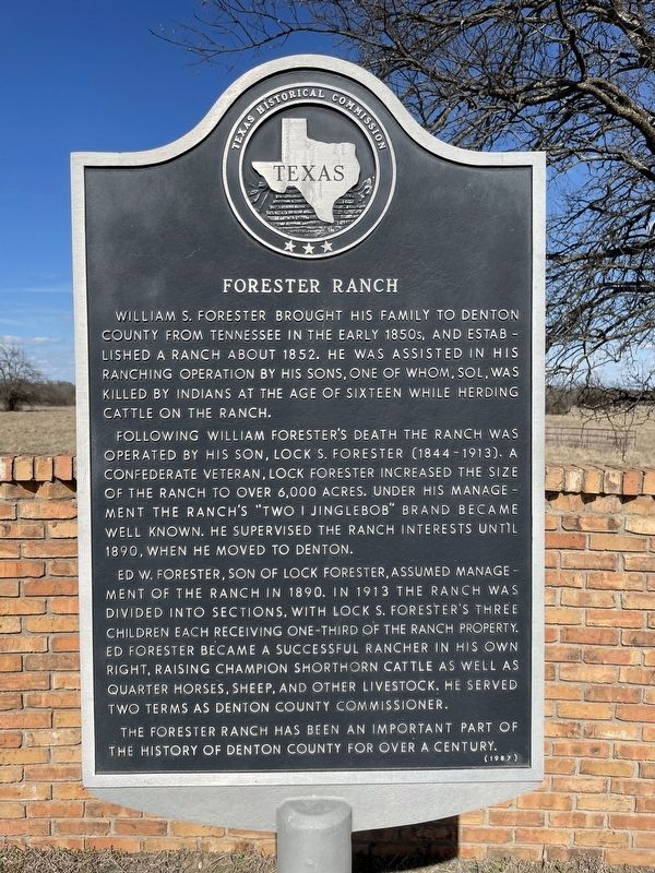 Forester Ranch Marker image. Click for full size.