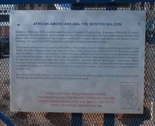 African Americans and the Boston Saloon Marker image. Click for full size.