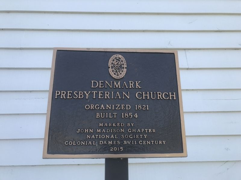 Denmark Presbyterian Church Marker image. Click for full size.