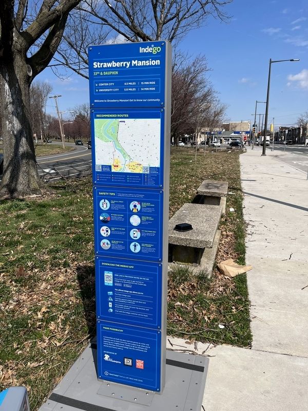 Strawberry Mansion Marker. Click for full size. Strawberry Mansion Marker image. Click for full size.