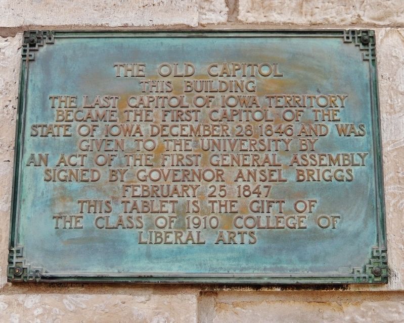 The Old Capitol Marker image. Click for full size.