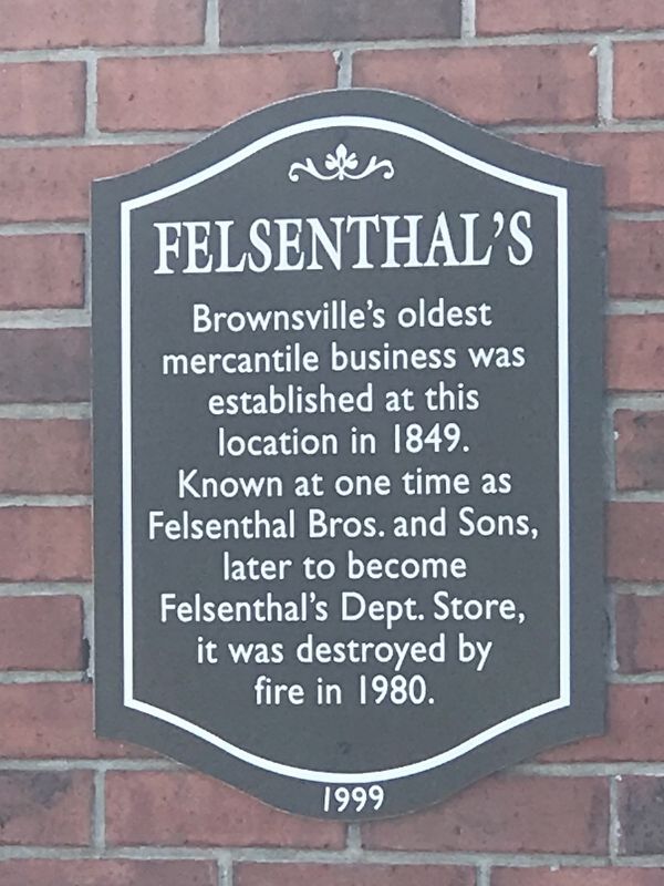 Felsenthal's Marker image. Click for full size.