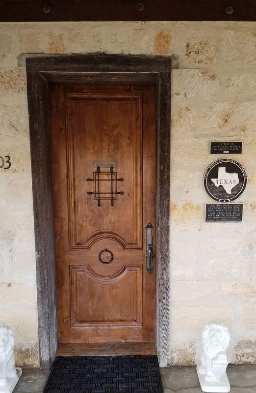 The front door of the Adrian Edwards Conn Home and Marker image. Click for full size.