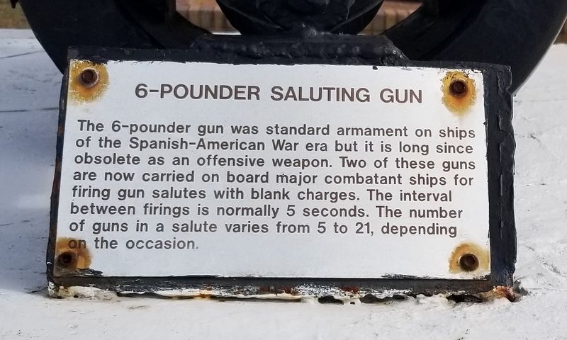 6-Pounder Saluting Gun Marker image. Click for full size.
