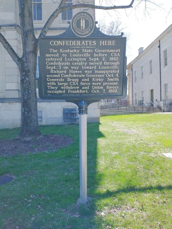 Confederates Here Marker (refurbished) image. Click for full size.