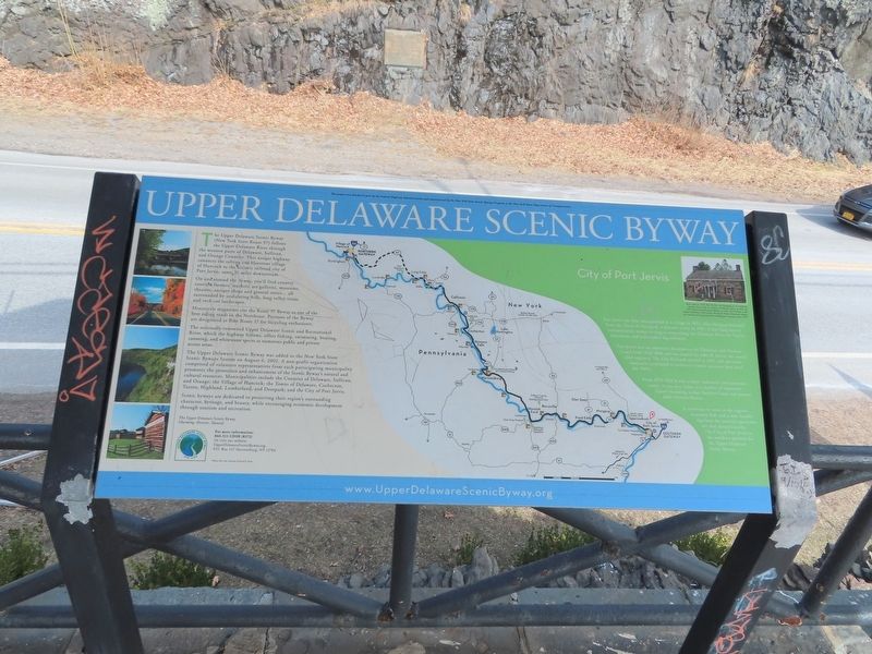 Upper Delaware Scenic Byway Marker image. Click for full size.