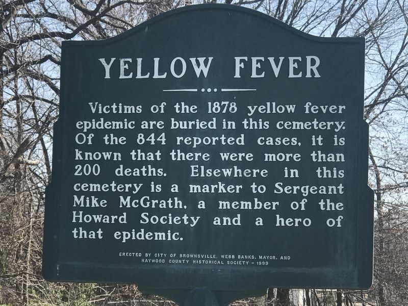 Yellow Fever Marker image. Click for full size.