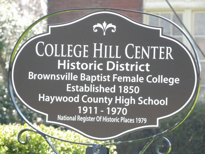 College Hill Center Historic District Marker image. Click for full size.