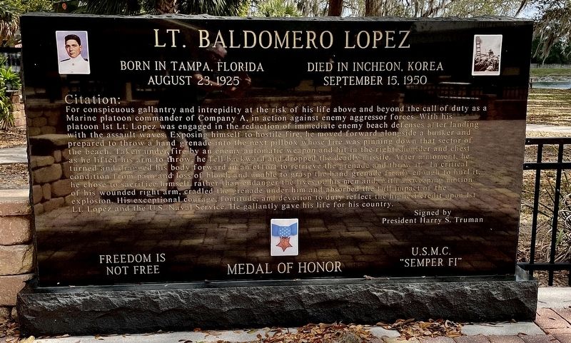 Lt. Baldomero Lopez Marker image. Click for full size.