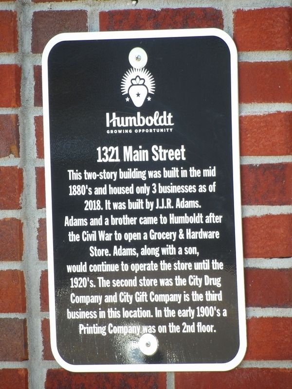 1321 Main Street Marker image. Click for full size.