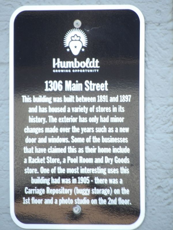 1306 Main Street Marker image. Click for full size.