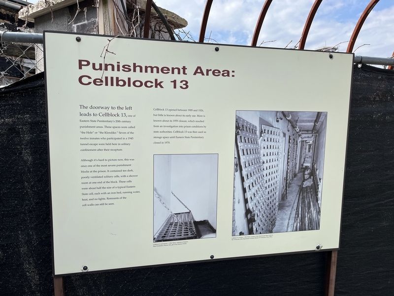 Punishment Area: Cellblock 13 Marker image. Click for full size.