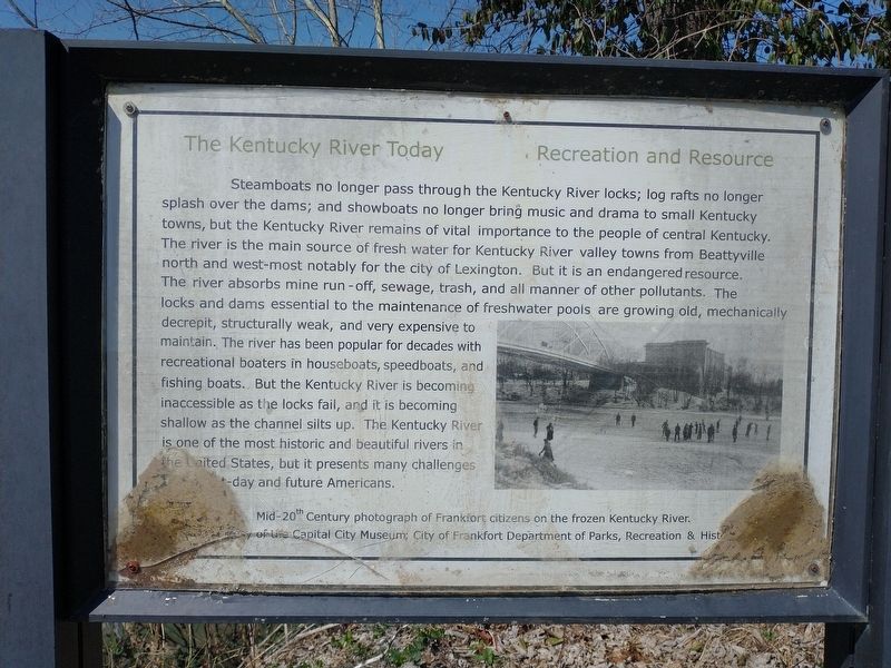 The Kentucky River Today Marker image. Click for full size.