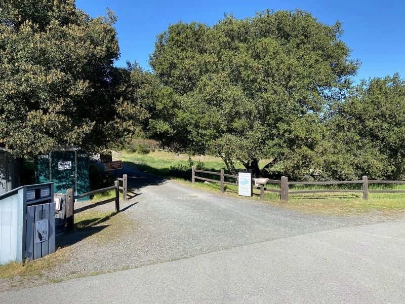 Olompali State Historic Park Marker - wide view image. Click for full size.