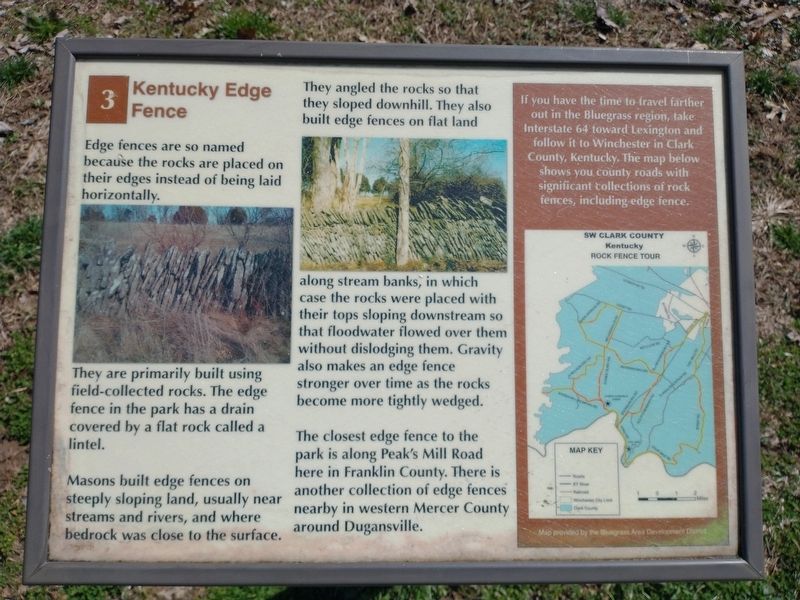 Kentucky Edge Fence Marker image. Click for full size.