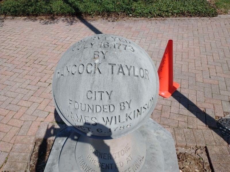 Surveyed July 16, 1773 By Hancock Taylor Marker image. Click for full size.