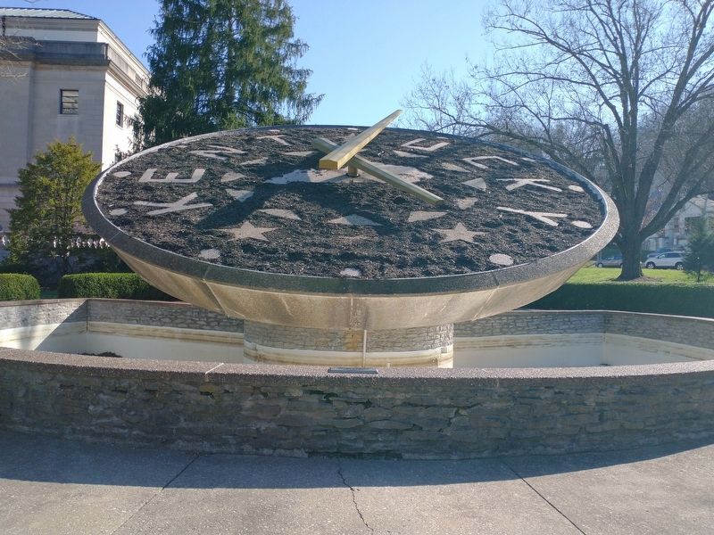 This Is Kentucky's Floral Clock Marker image. Click for full size.