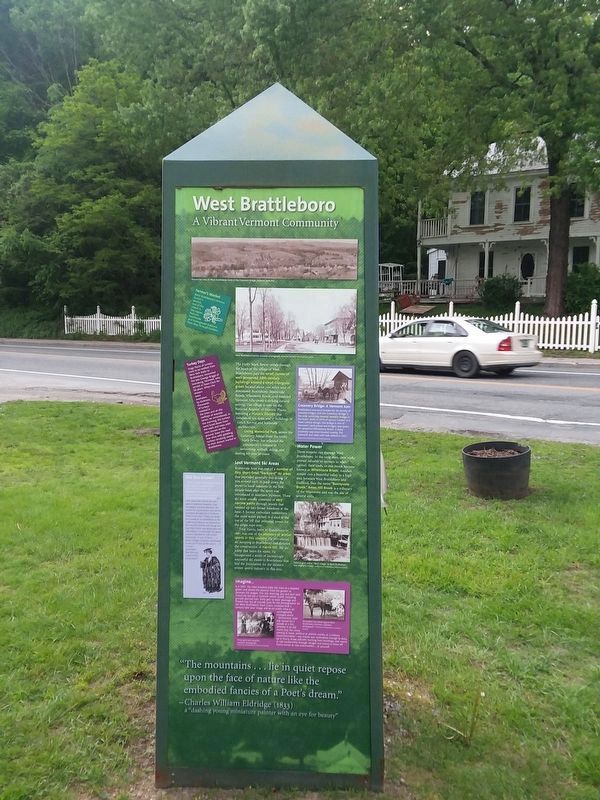West Brattleboro side of the marker image. Click for full size.
