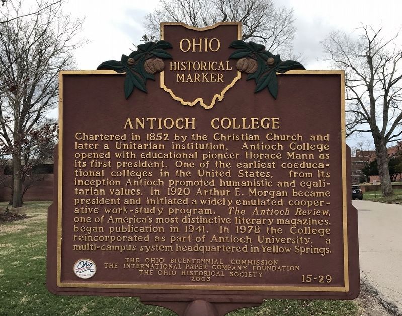Antioch College Marker image. Click for full size.