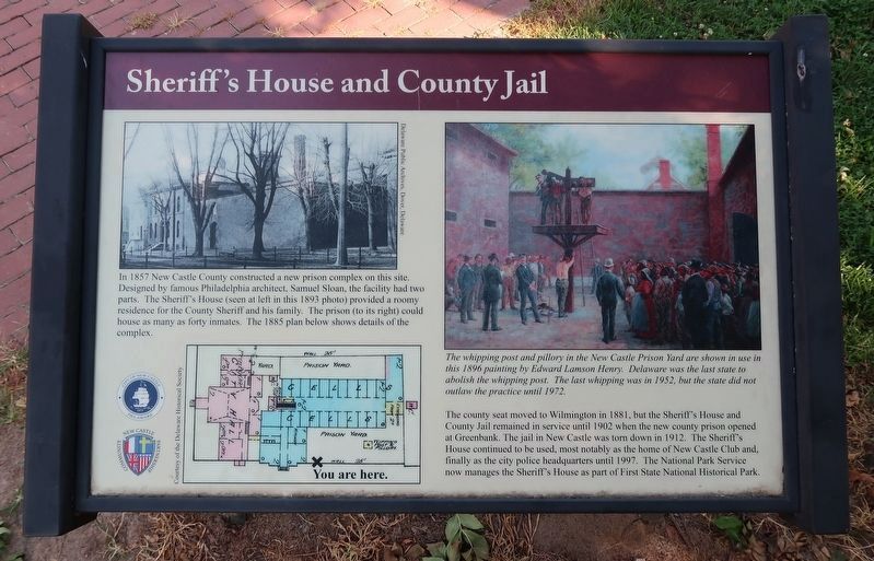 Sheriff's House and County Jail Marker image. Click for full size.