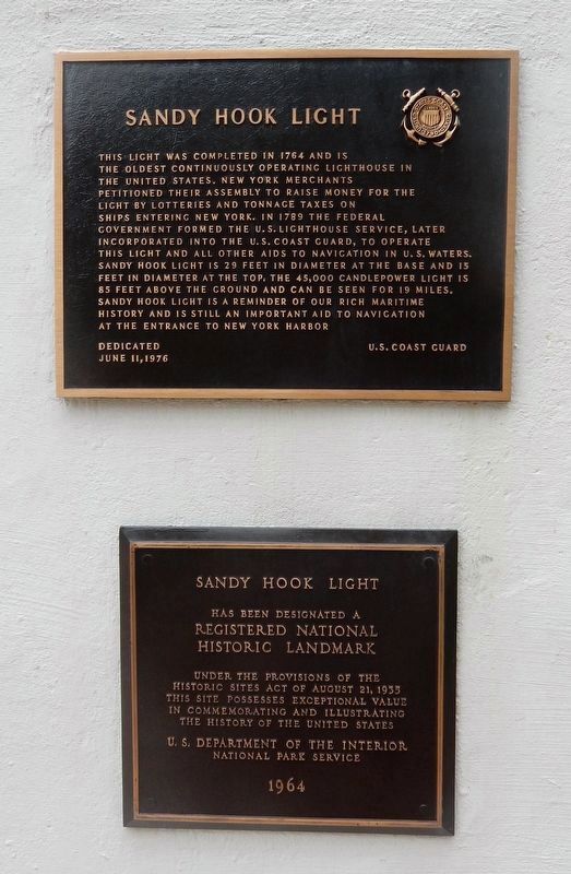 Sandy Hook Light Marker image. Click for full size.