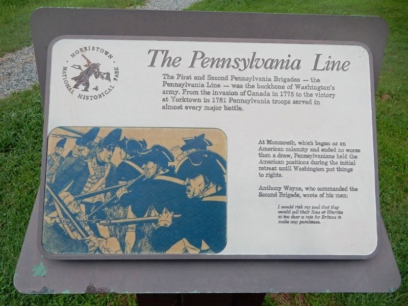 The Pennsylvania Line Marker image. Click for full size.