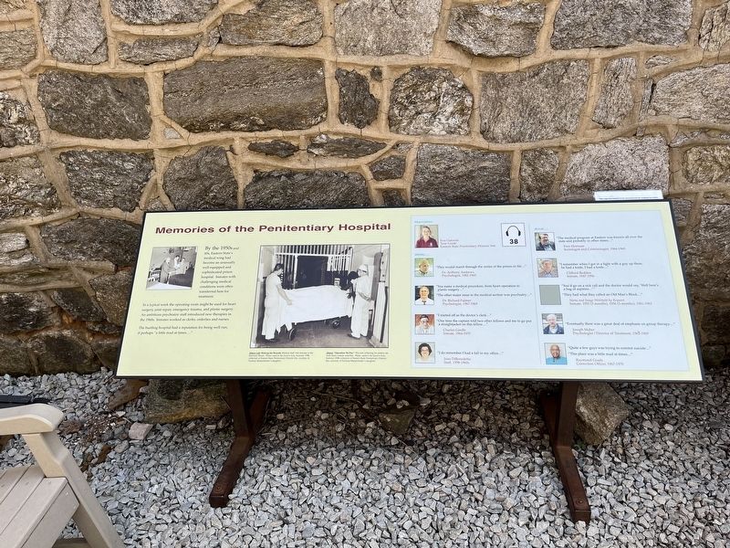 Memories of the Penitentiary Hospital Marker image. Click for full size.