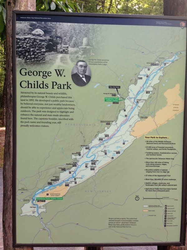 George W. Childs Park Marker image. Click for full size.