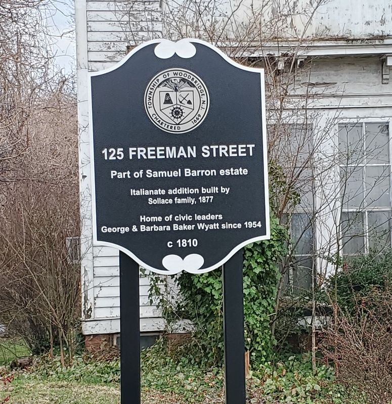 125 Freeman Street Marker image. Click for full size.