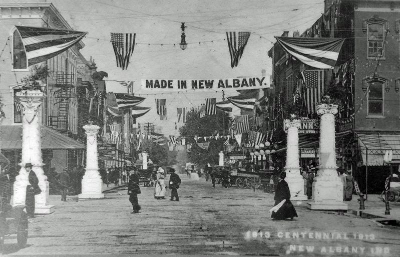 Marker detail: 1913 Centennial Celebration image. Click for full size.