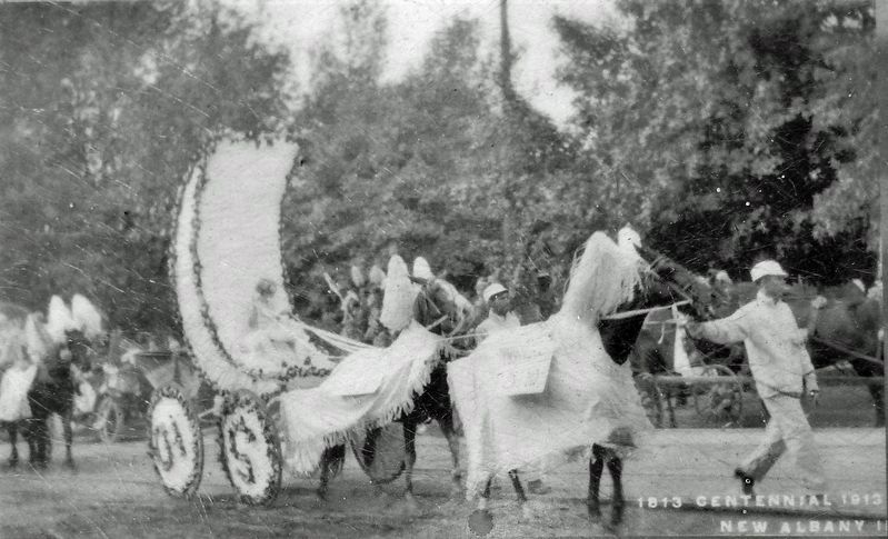 Marker detail: Centennial Parade 1913 image. Click for full size.