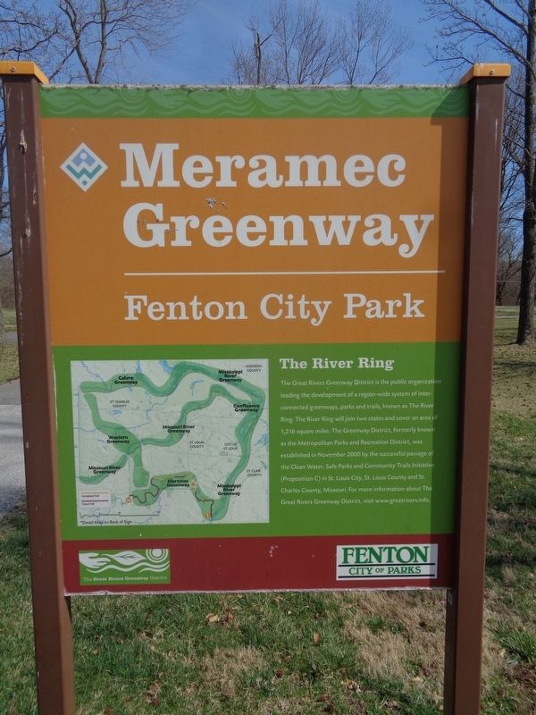 Meramec River Greenway - Fenton City Park trailhead image. Click for full size.
