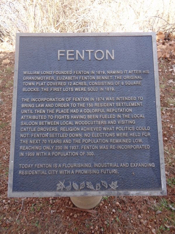 Fenton Marker image. Click for full size.