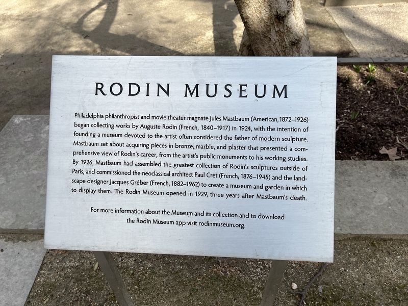 Rodin Museum Marker image. Click for full size.