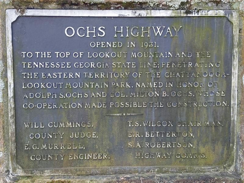 Ochs Highway Marker image. Click for full size.