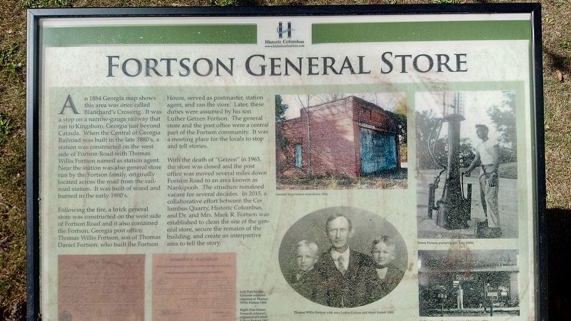 Fortson General Store Marker image. Click for full size.