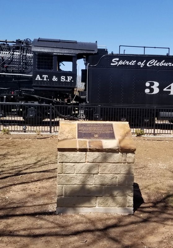 The AT&SF Steam Locomotive #3417 and Marker image. Click for full size.