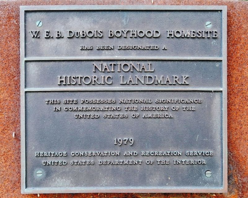 W.E.B. Du Bois Boyhood Homesite Marker image. Click for full size.