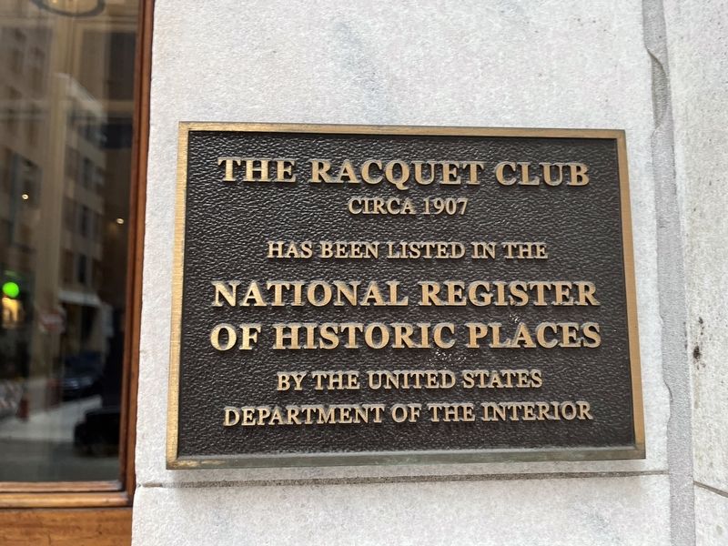 The Racquet Club Marker image. Click for full size.