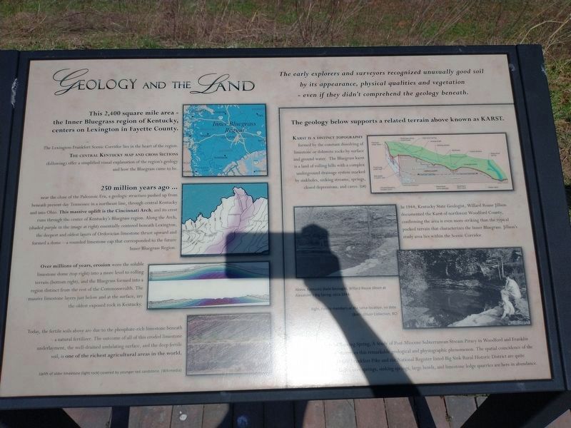 Geology And The Land Marker image. Click for full size.