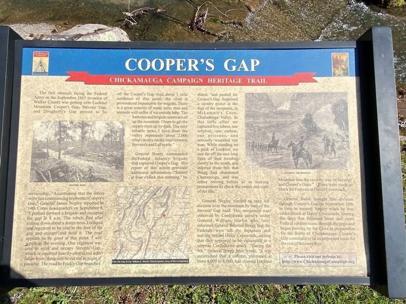 Cooper's Gap Marker image. Click for full size.