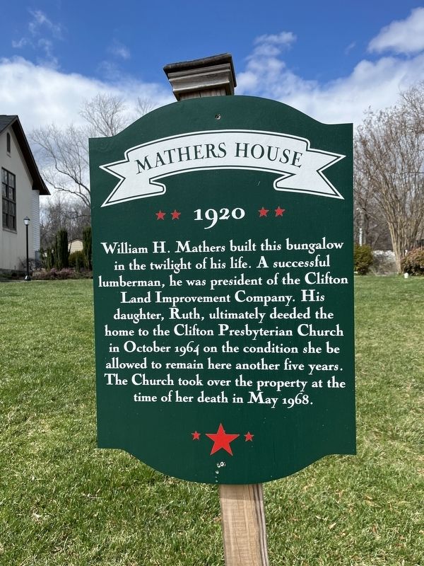 Mathers House Marker image. Click for full size.