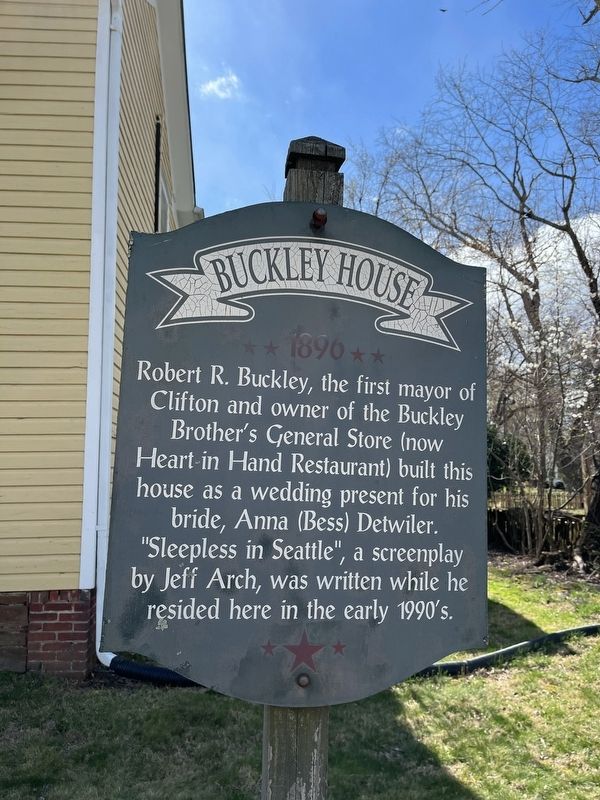 Buckley House Marker image. Click for full size.