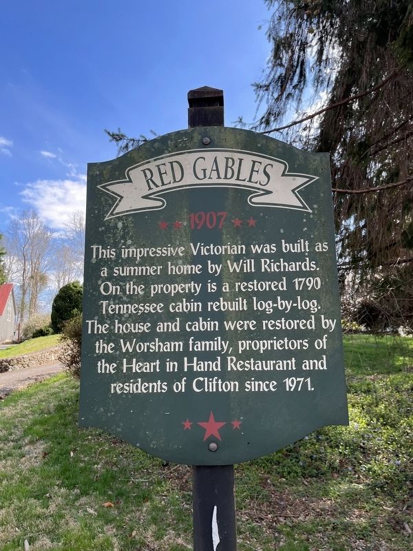Red Gables Marker image. Click for full size.