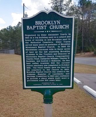 Brooklyn Baptist Church Marker image. Click for full size.
